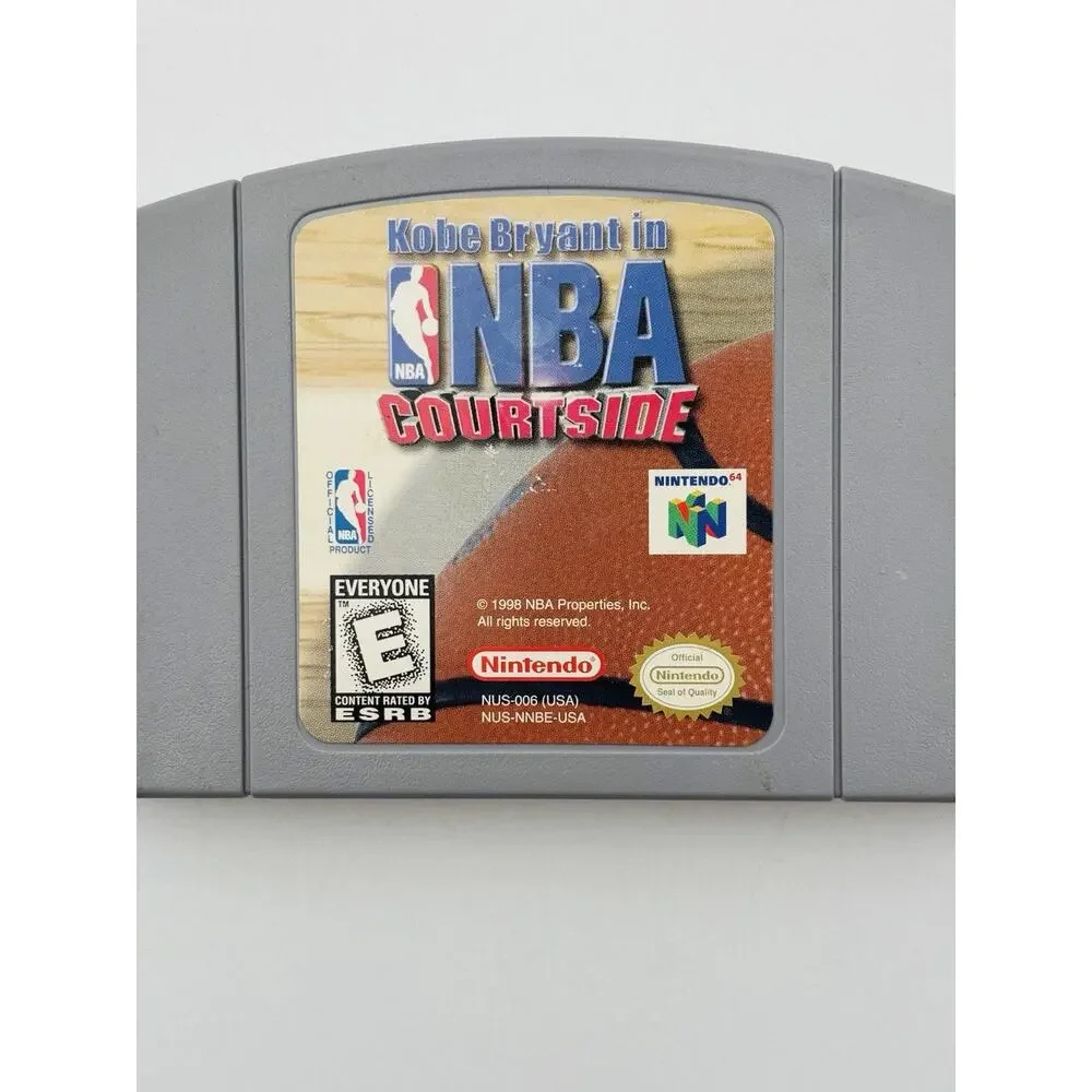 Kobe Bryant in NBA Courtside (Nintendo 64, 1998) Cleaned Tested Authentic N64 VG